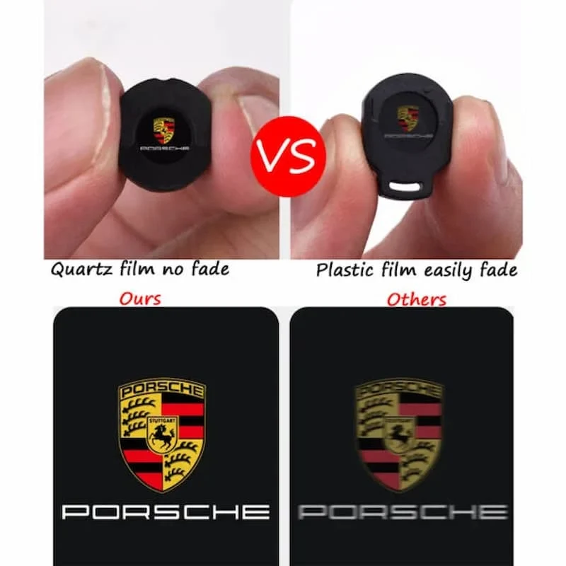 Projecteurs LED Portières Porsche Logo HD, Installation Plug-and-Play
