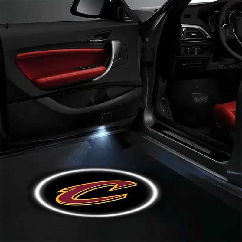 2X Projecteurs LED de Porte Voiture Logo NBA Cleveland Cavaliers