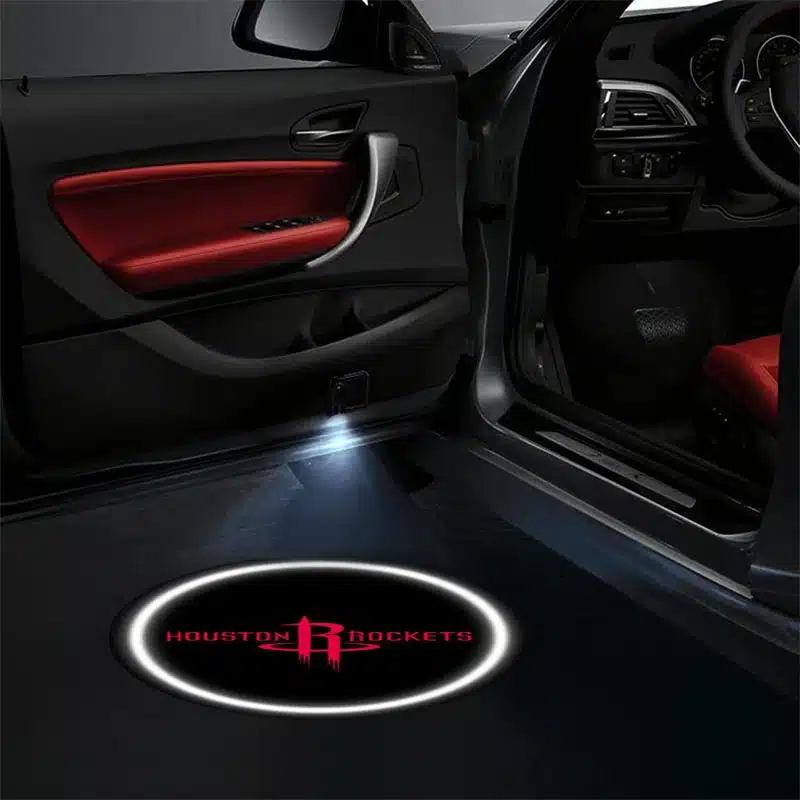 2X Projecteurs LED Porte Houston Rockets - Logo Projeté Sans Fil