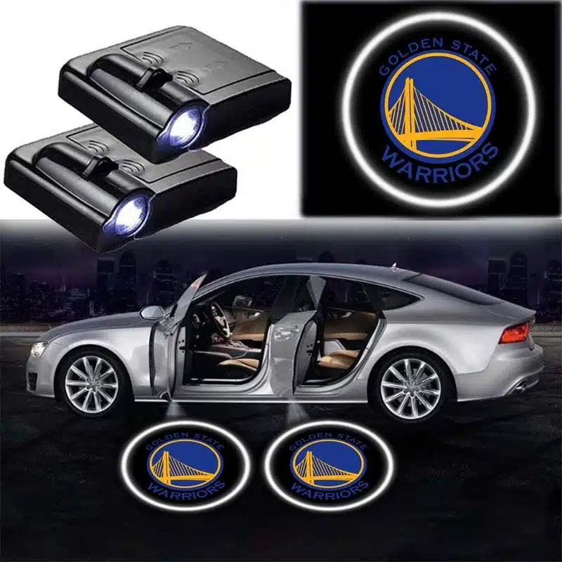 2x Projecteurs LED Logo NBA Golden State Warriors pour Portes