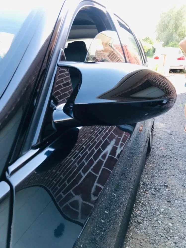Coques rétroviseurs BMW E90 E92 noir brillant