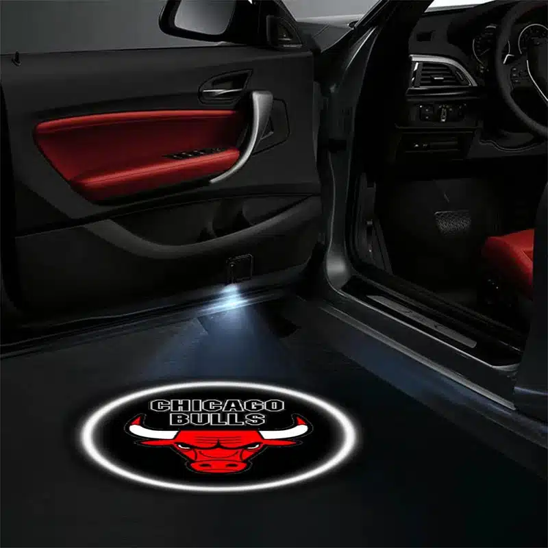 Projecteurs de Porte LED Chicago Bulls 2x - Logo NBA Projecteur