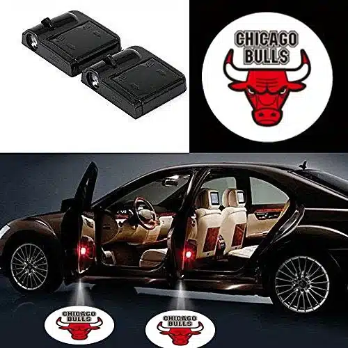 Projecteurs de Porte LED Chicago Bulls 2x - Logo NBA Projecteur