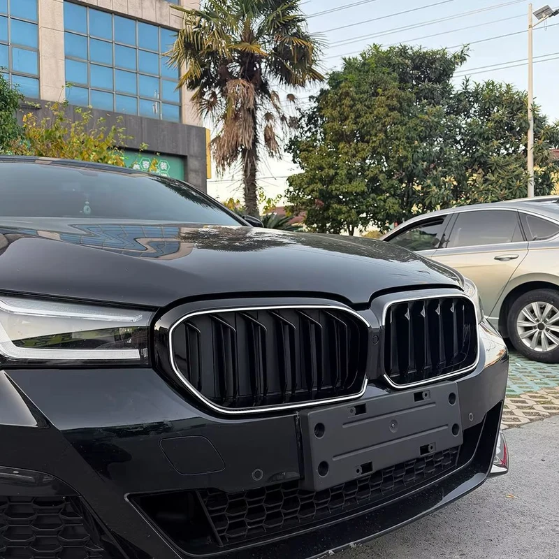 Grilles calandre LED noir brillant BMW Série 5 G30 LCI simple double lame
