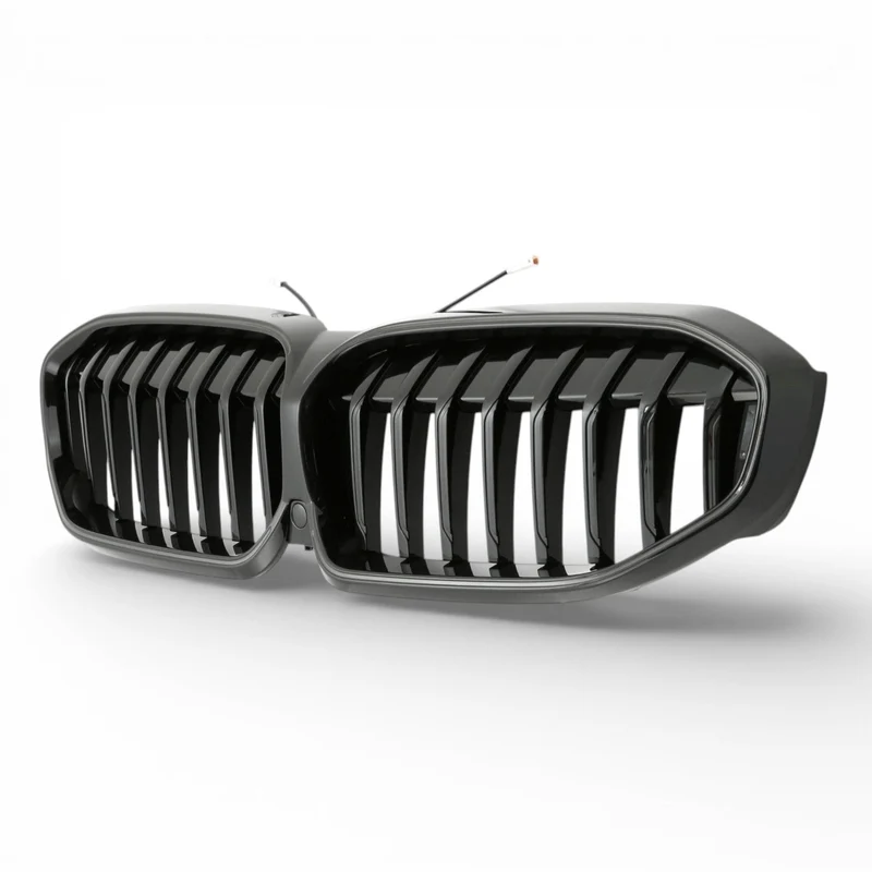Grilles calandre LED noires BMW Série 3 G20 simple double lame 2018-2025