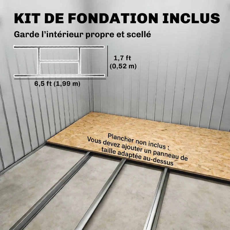 Abri de jardin rangement 213 x 130 x 172 cm toit incliné ventilation moderne industriel en acier galvanisé gris foncé 21_0004174