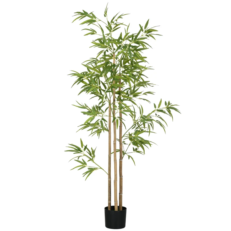 Plante artificielle bambou décorative salon 40 x 40 x 180 cm sans entretien très réaliste tendance en plastique vert 21_0001306