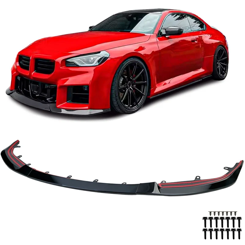 Lame avant splitter pare-chocs BMW M2 G42 2023-2026 noir brillant