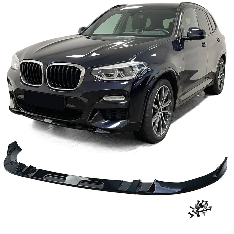 Lame avant splitter pare-chocs BMW X3 G01 Pack M noir brillant 2017-2025