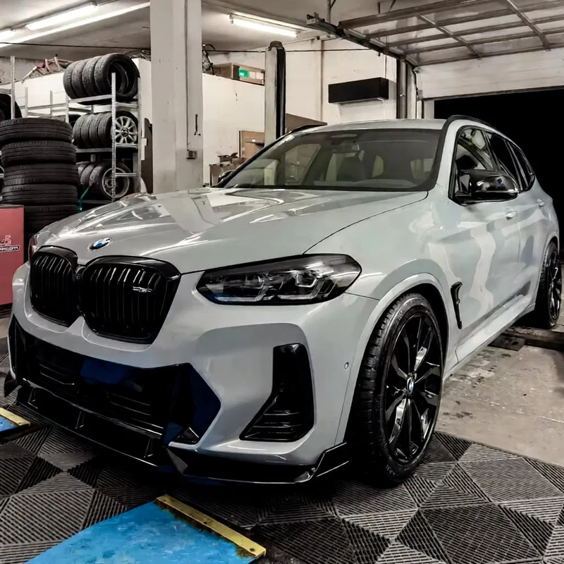 Lame avant splitter pare-chocs BMW X3 G01 Pack M noir brillant 2017-2025