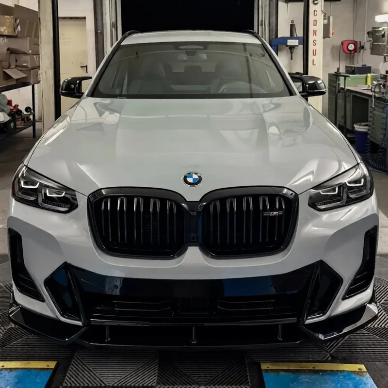 Lame avant splitter pare-chocs BMW X3 G01 Pack M noir brillant 2017-2025