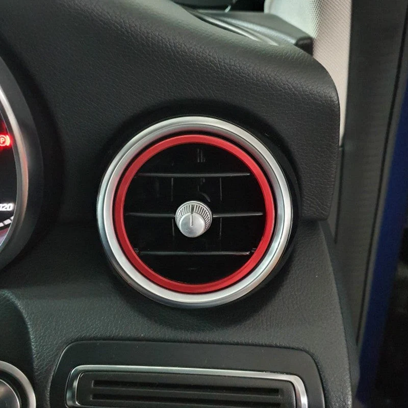 Entourages grilles climatisation Mercedes GLC X253 2015-2022 - Rouge Bleu