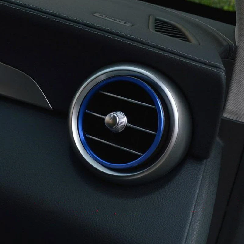 Entourages grilles climatisation Mercedes GLC X253 2015-2022 - Rouge Bleu