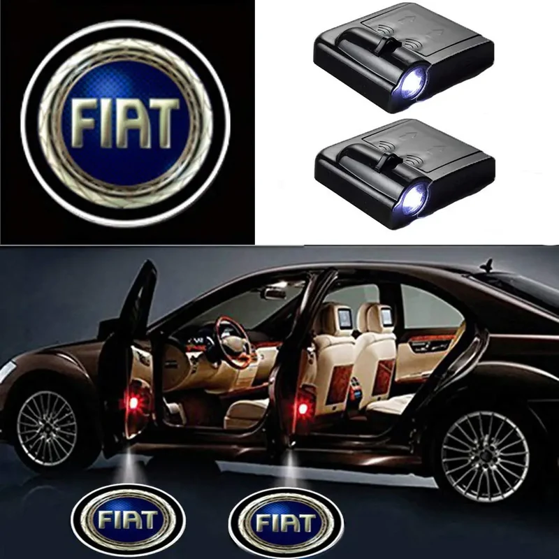 Projecteurs LED Porte Fiat Logo Ombre Fantôme Kit 2