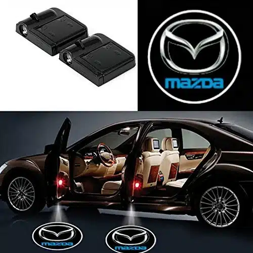 Projecteurs LED Sans Fil Porte Mazda Logo Kit 2