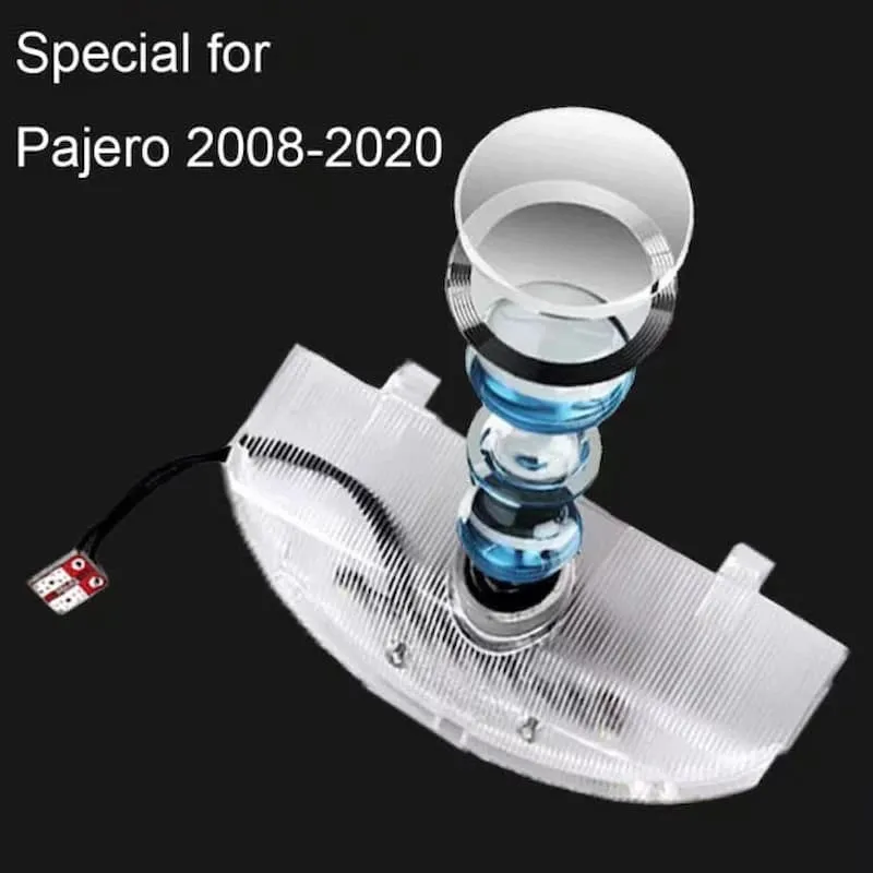 Projecteurs Lumières Portière Mitsubishi LED CREE Kit 2