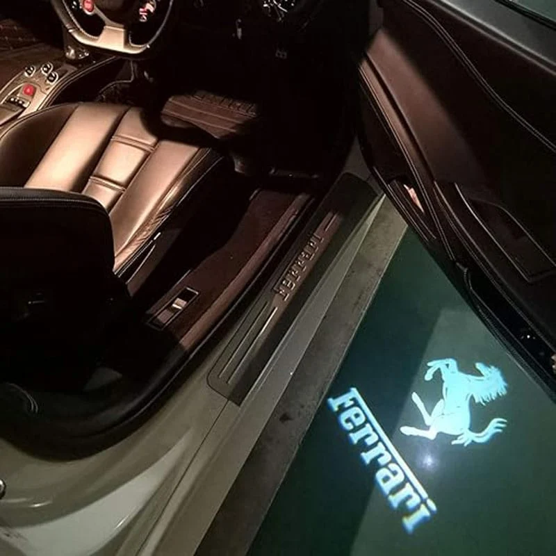 Projecteurs LED Portière Ferrari Logo Osram Kit 2