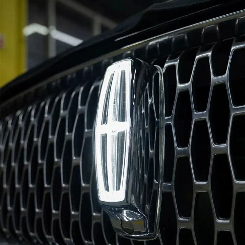 Logo Lumineux LED Lincoln Calandre Aviator Chromé