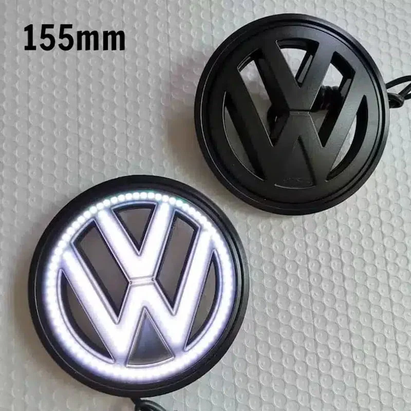 Emblème Calandre VW Lumineux LED Étanche 120-155mm