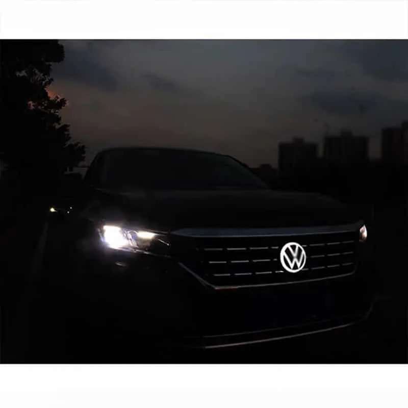 Logo Lumineux Dynamique VW Golf MK5 LED 120mm Calandre