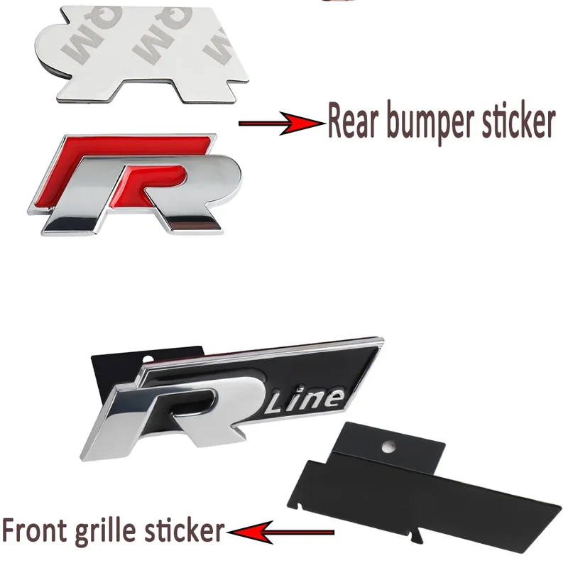 Logo R-Line calandre VW Polo Golf Passat Tiguan T-Roc