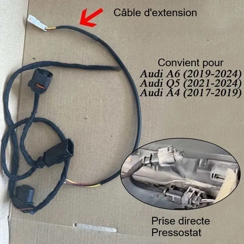 Logo Lumineux Audi Q5 LED Calandre 2013-2024 Noir Argent