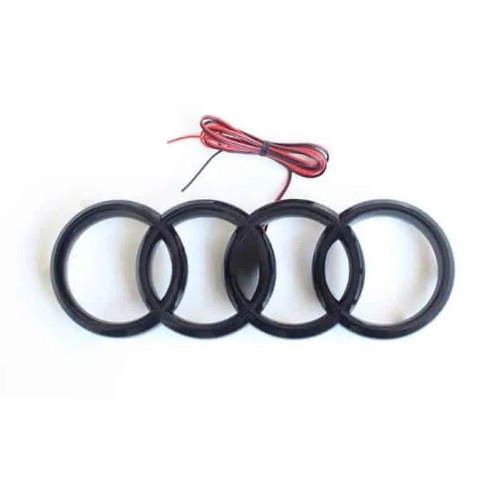 Logo Lumineux Audi RS5 LED Calandre Dynamique Noir Argent