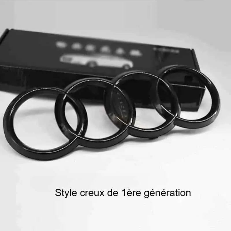 Logo Lumineux Audi RS5 LED Calandre Dynamique Noir Argent