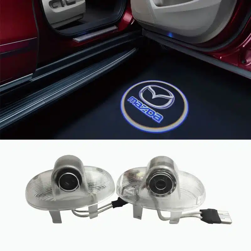 Projecteur LED Porte Mazda Logo Haute Définition