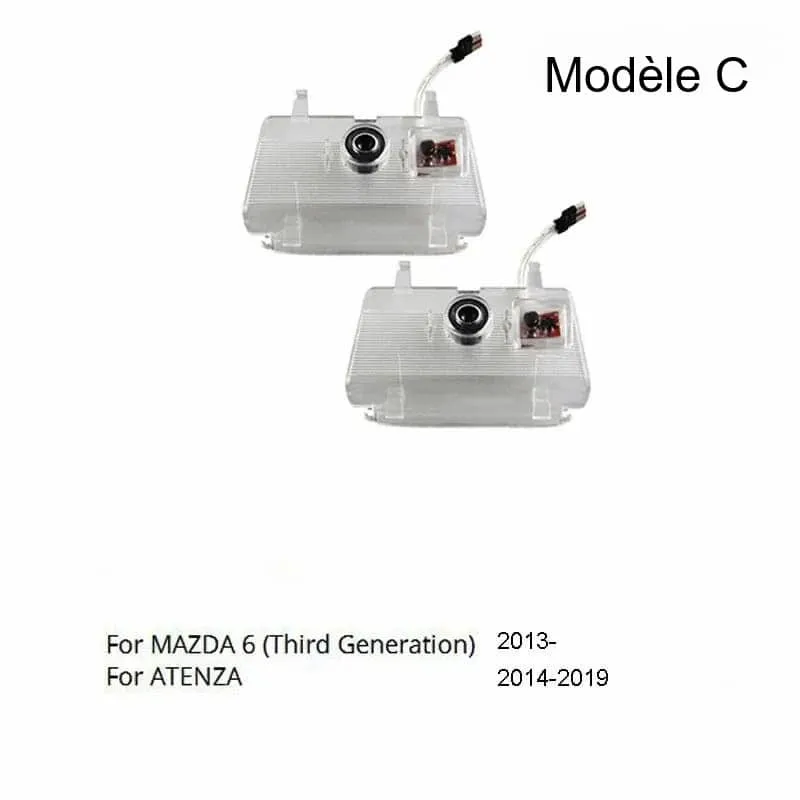 Projecteur LED Porte Mazda Logo Haute Définition