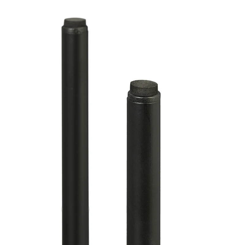 Lot de 2 porte-plantes réglable pratique design sobre intérieur 31 x 26-37 x 26-37 cm en fer noir 13_0014080