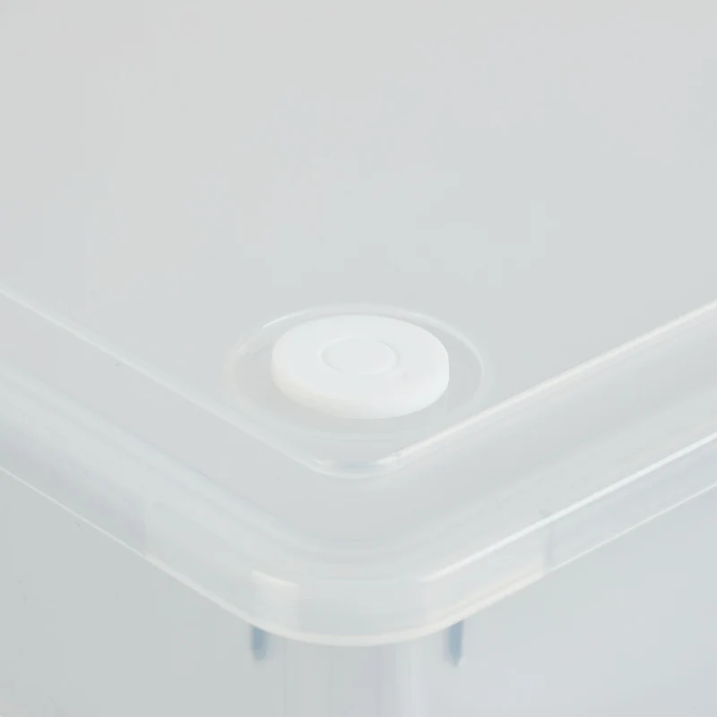 Lot de 1 bac de rangement transparent 3 compartiments amovibles salle de bain bureau 38 x 25 x 12 cm en plastique clair 13_0014634