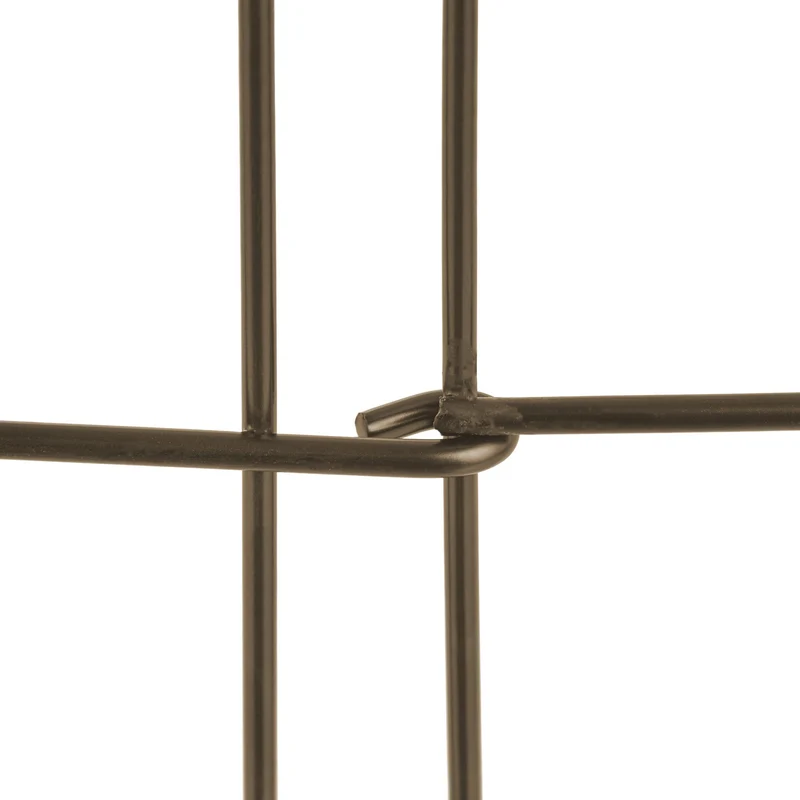 Lot de 4 bordures de jardin en métal basse avec ornements décoratifs 90 x 30 cm en acier bronze 13_0014975