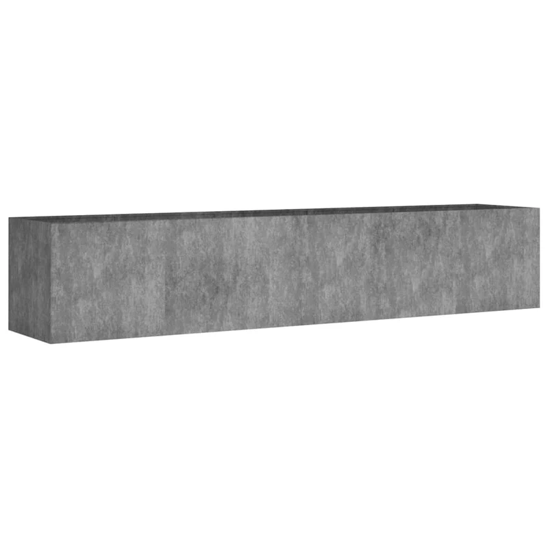 Jardinière bac lit surélevé plantes fleurs terrasse jardin de jardin 200 x 40 x 40 cm acier corten marron 02_0039394