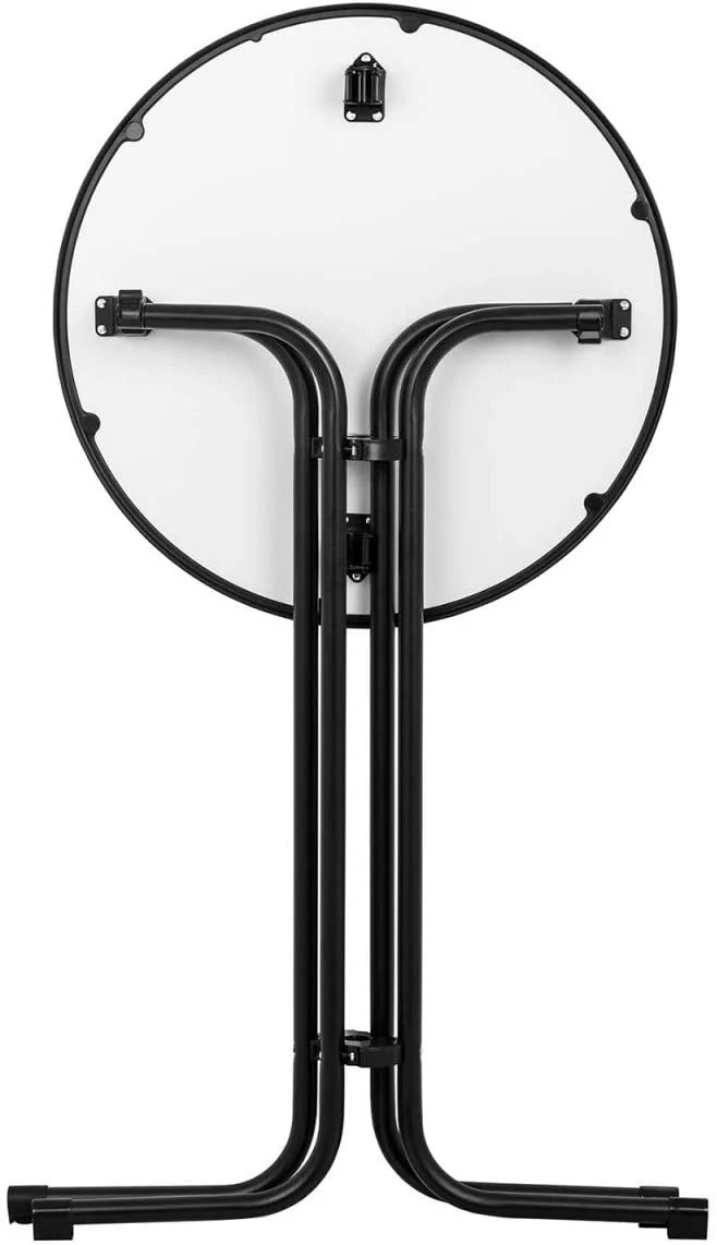 Mange debout table pliable pliant diamètre 70 cm noir 14_0002375