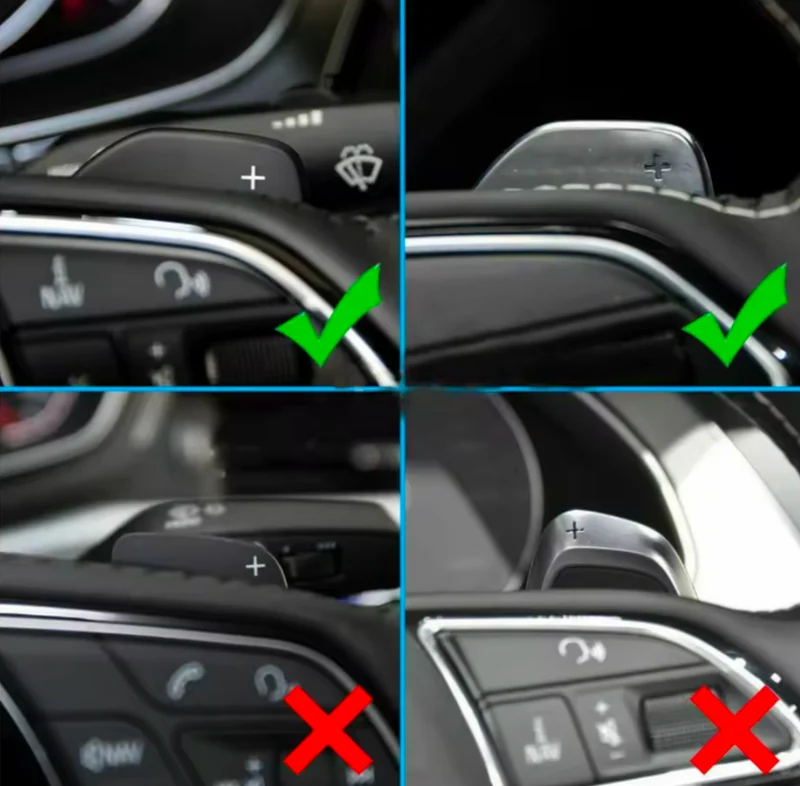 Palettes au volant aluminium Audi Q3 2011-2018