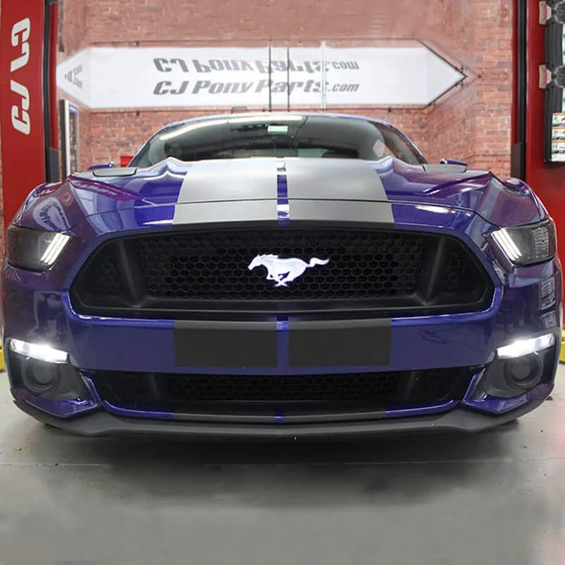 Emblème Lumineux Mustang Chrome 205mm Calandre