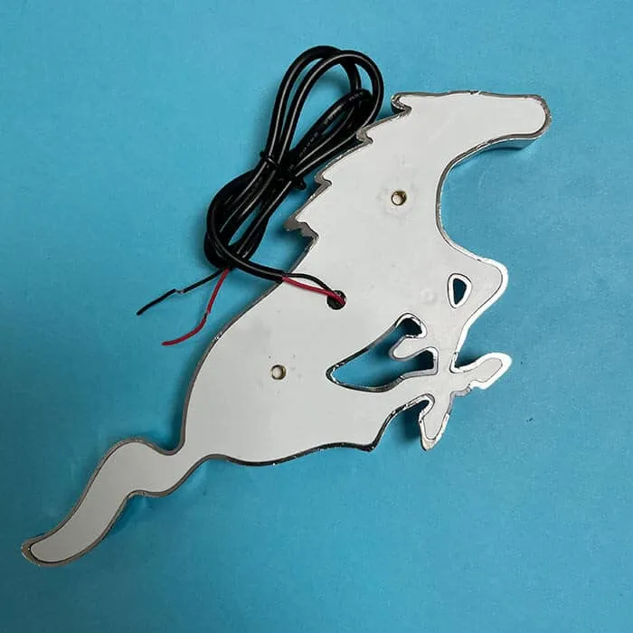 Emblème Lumineux Mustang Chrome 205mm Calandre