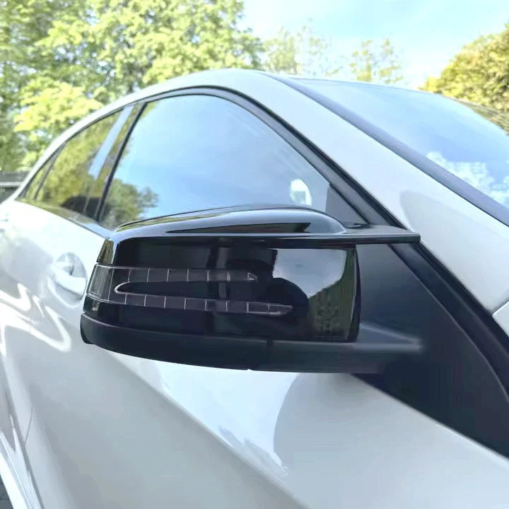 Coques rétroviseurs Mercedes GLK X204 noir brillant