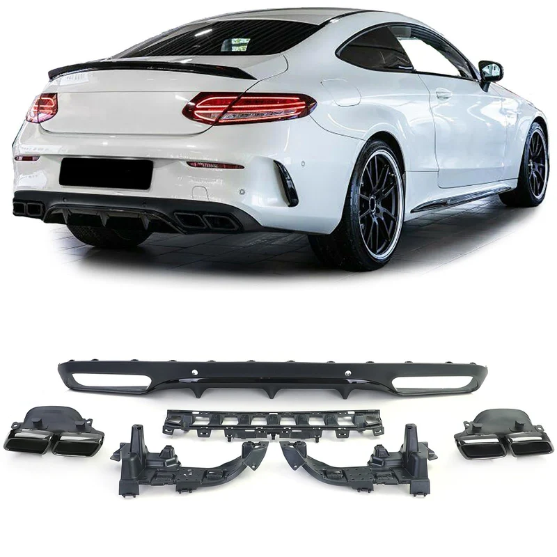 Diffuseur arrière Mercedes Classe C W205 coupé type AMG