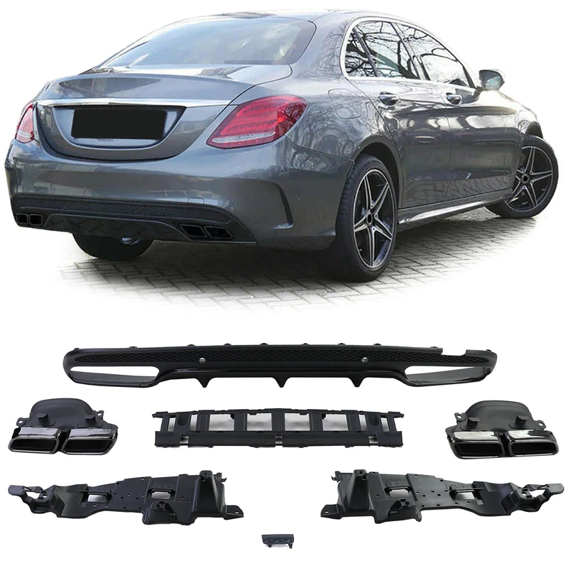 Diffuseur arrière Mercedes Classe C W205 type AMG