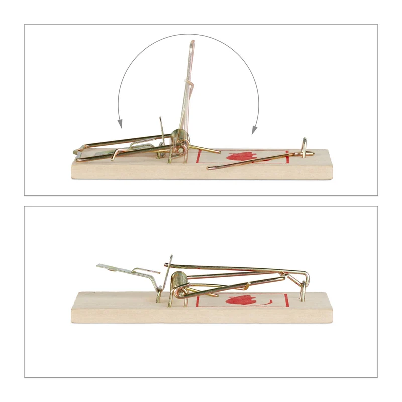 Lot de 25 pièges à souris réutilisables en bois pour maison jardin fonctionnement mécanique classique rouge 13_0014094