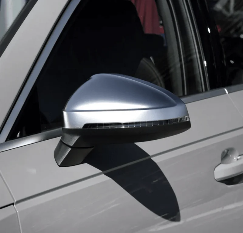 Coques rétroviseurs Audi A4 B9 chrome argent mat