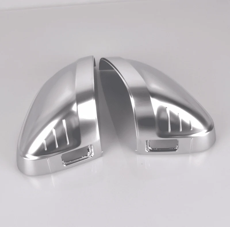 Coques rétroviseurs Audi A4 B9 chrome argent mat