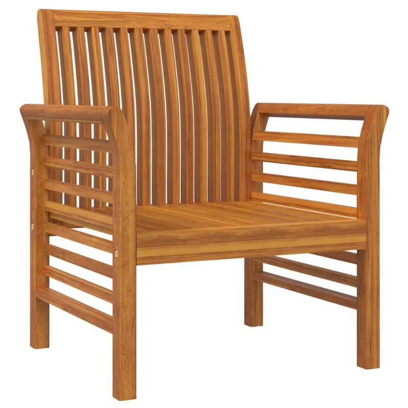 Salon de jardin meuble d'extérieur ensemble de mobilier 3 pièces avec coussins bois massif d'acacia 02_0015959