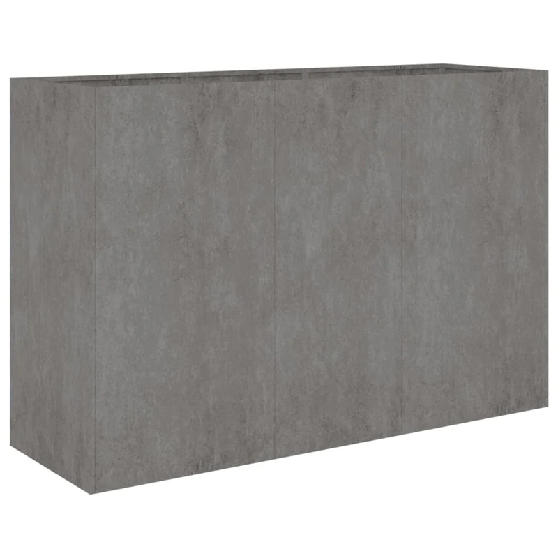Jardinière bac lit surélevé plantes fleurs terrasse jardin de jardin 120 x 40 x 80 cm acier corten marron 02_0039345