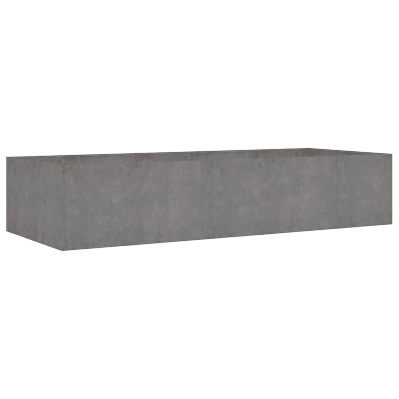 Jardinière bac lit surélevé plantes fleurs terrasse jardin de jardin 200 x 80 x 40 cm acier corten marron 02_0039404