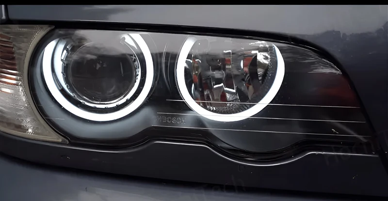 Phares Angel Eyes LED BMW Série 3 E46