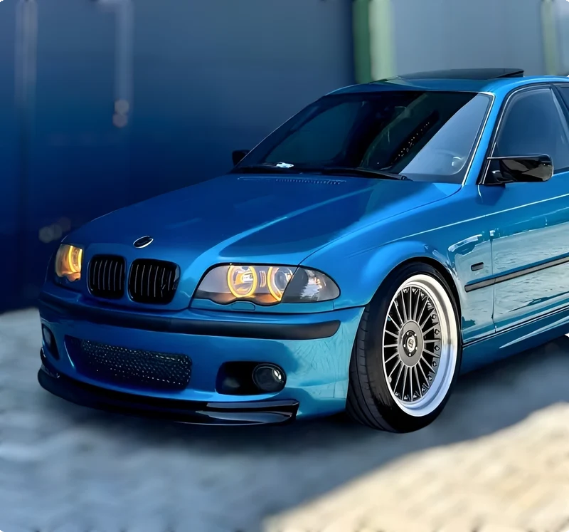Phares Angel Eyes LED BMW Série 3 E46