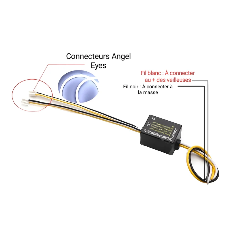 Phares Angel Eyes LED BMW Série 3 E46